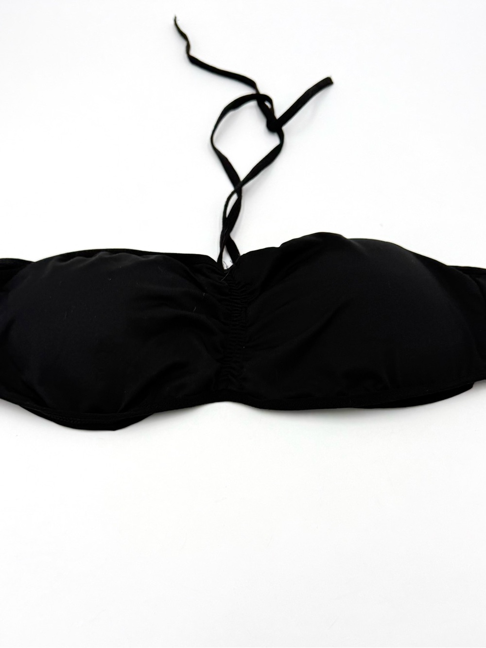 Black Bandeau Swim Top with Removable Halter Size 34” (CBR0001)
